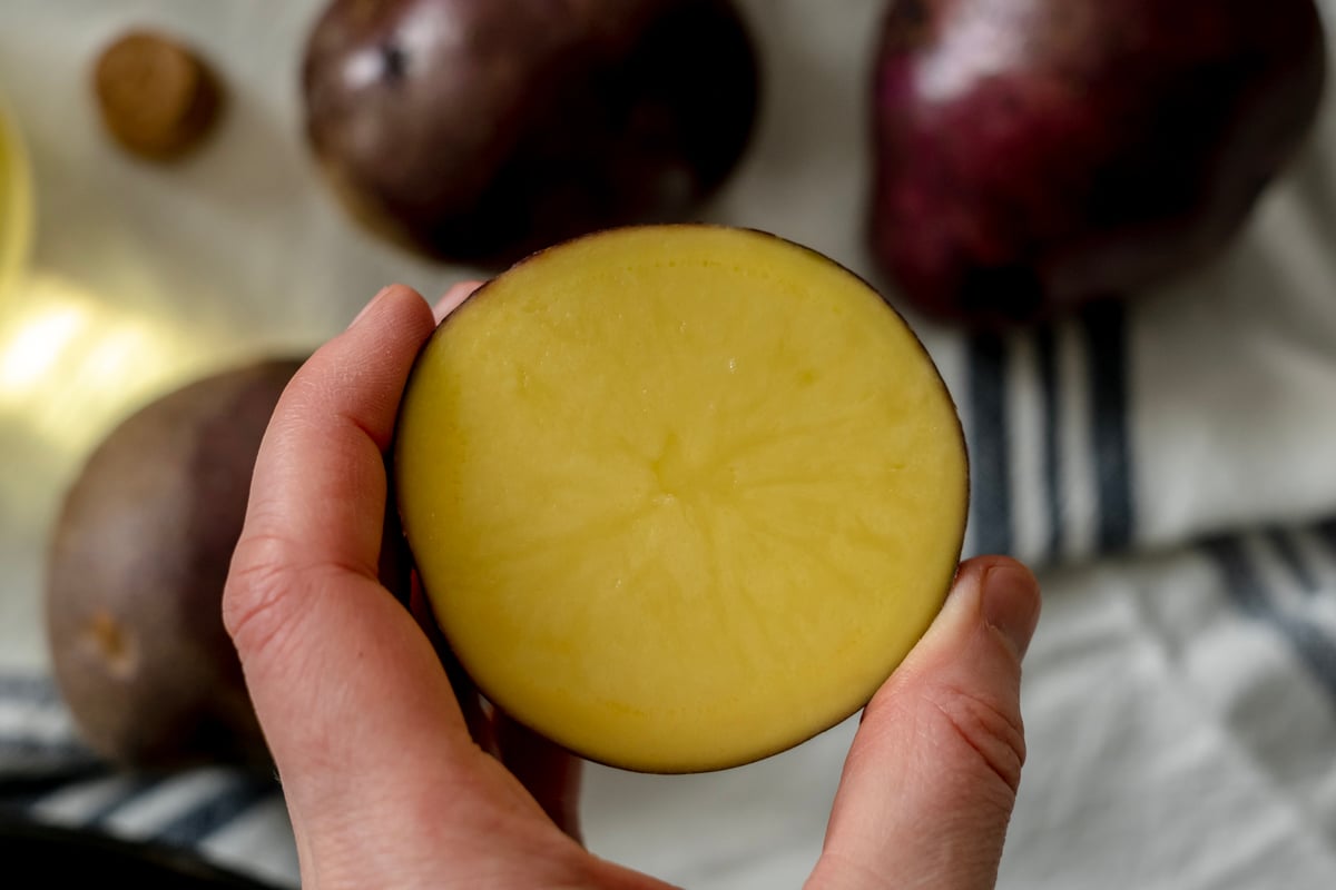 Crispy Homemade Potato Chips Peak to Plate