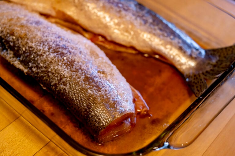 Honey Smoked Rainbow Trout with Dry Brine Peak to Plate