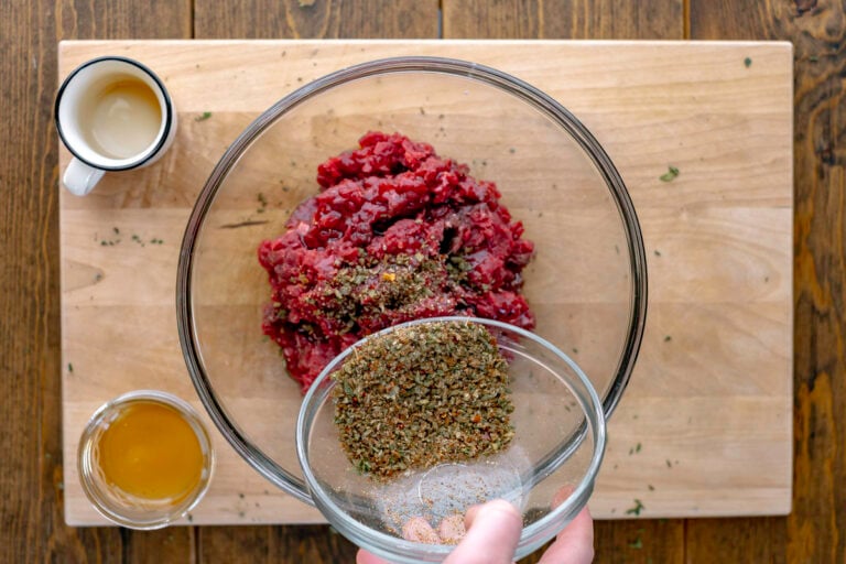 Maple Venison Breakfast Sausage with Fresh Herbs Peak to Plate