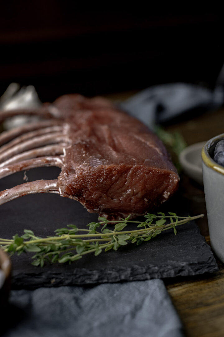 Venison 8 Rib Rack Rack of Venison with Blueberry Thyme Sauce | Peak to Plate