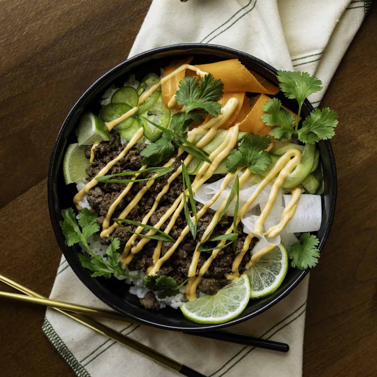 Ground Venison Banh Mi Bowls