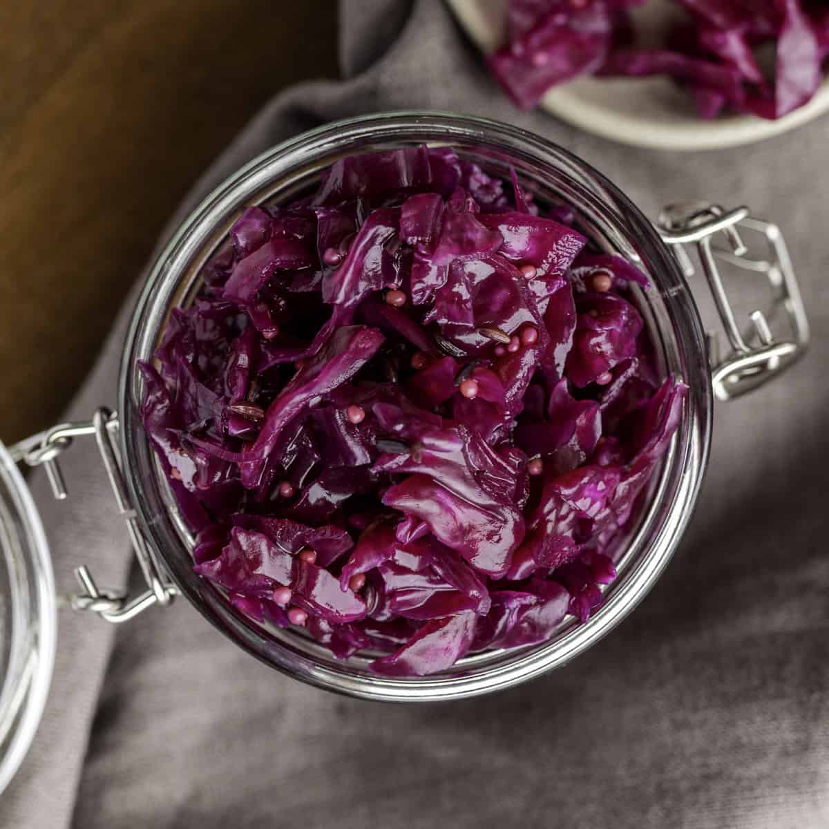 Purple Cabbage Sauerkraut (Fermented)