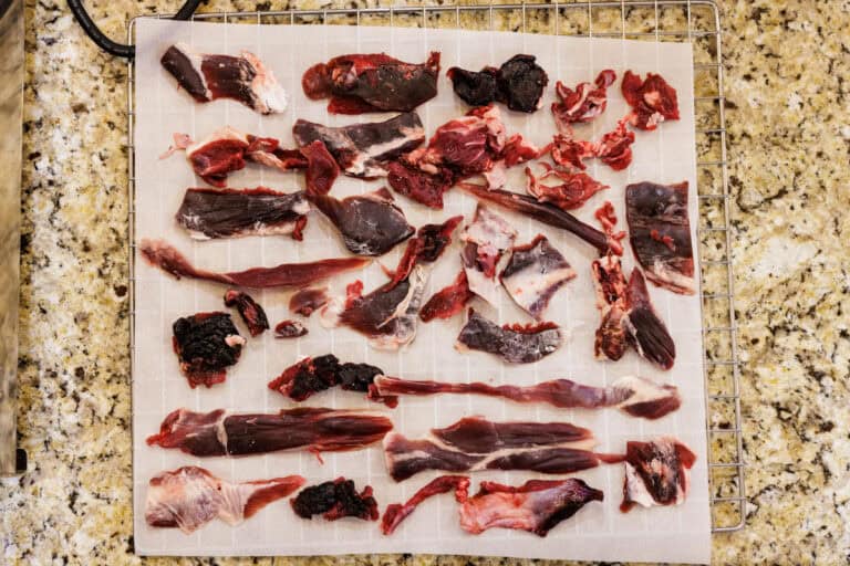 View of Homemade Venison Dog Treats | Peak to Plate