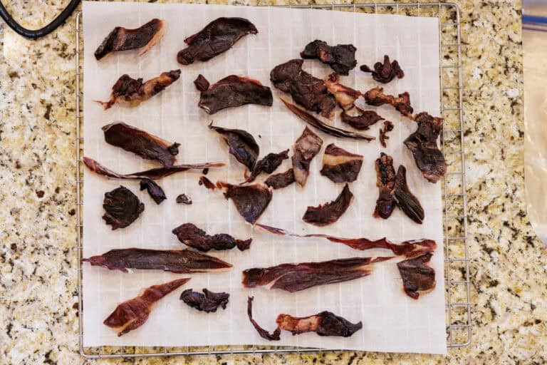 View of Homemade Venison Dog Treats | Peak to Plate