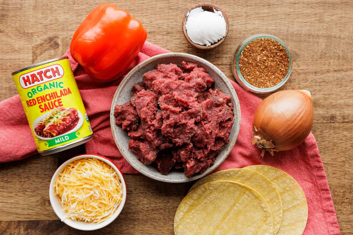 skillet venison enchiladas ingredients.