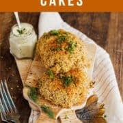 smoked trout cakes pin.