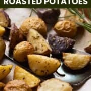 rosemary roasted potatoes pin.