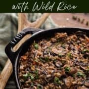 venison casserole with wild rice pin.