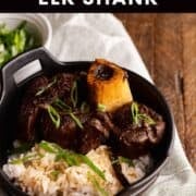 soy braised elk shank pin.